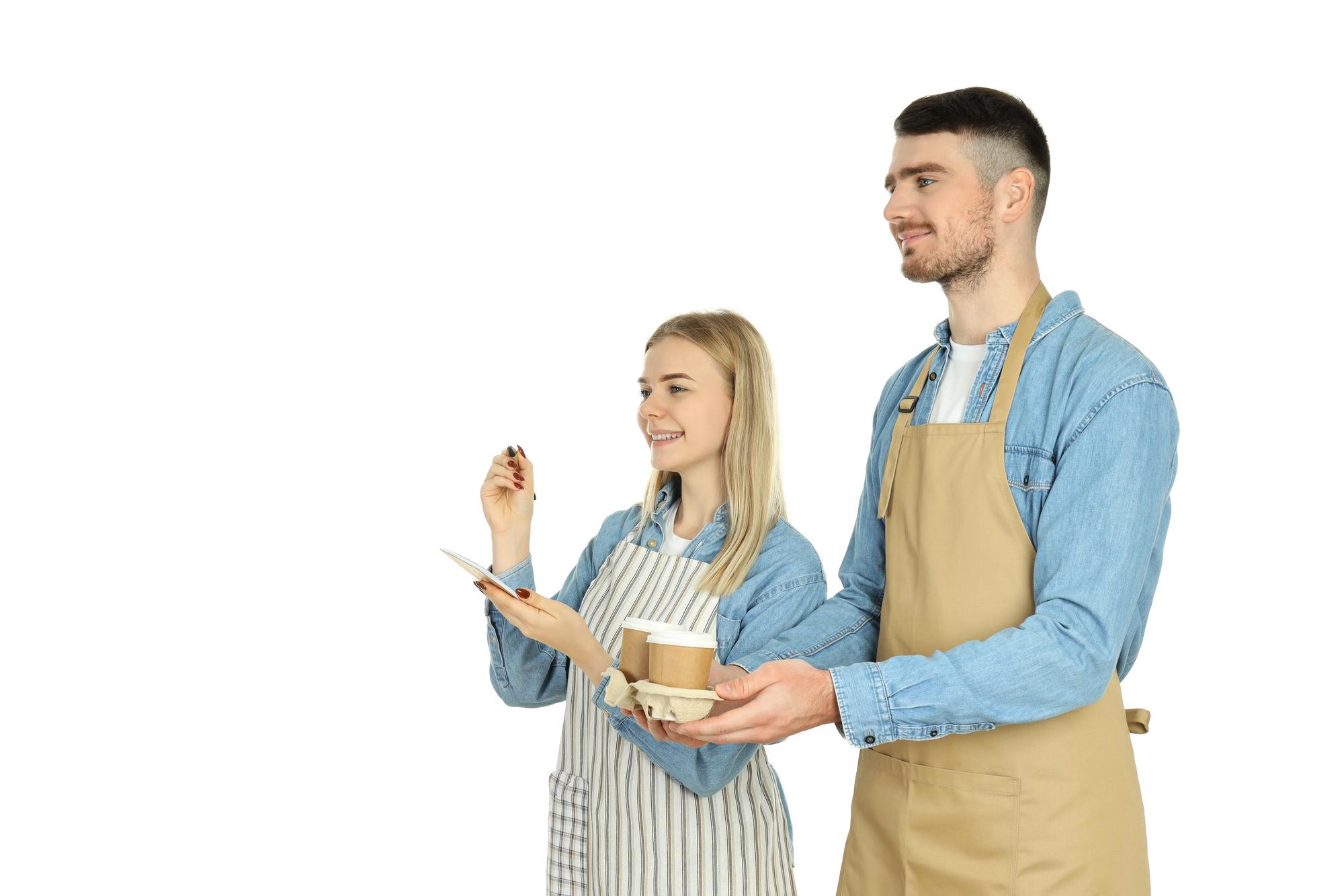Instructor talking to students in kitchen